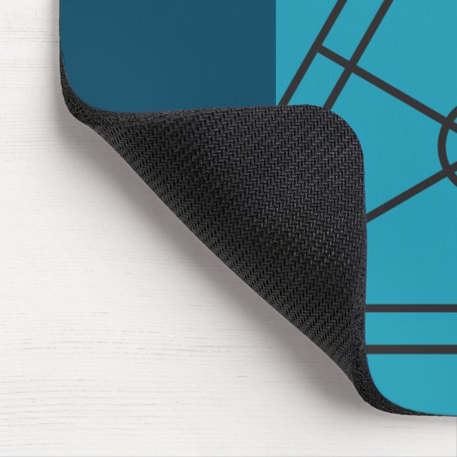 Tapis De Souris pavé de souris en bleu (Coin)