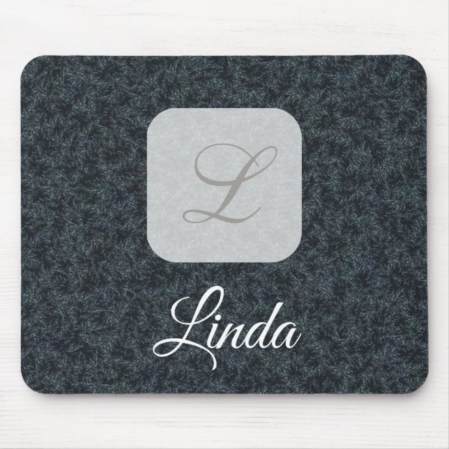 Tapis De Souris Pavé de souris motif noir personnalisé (Devant)