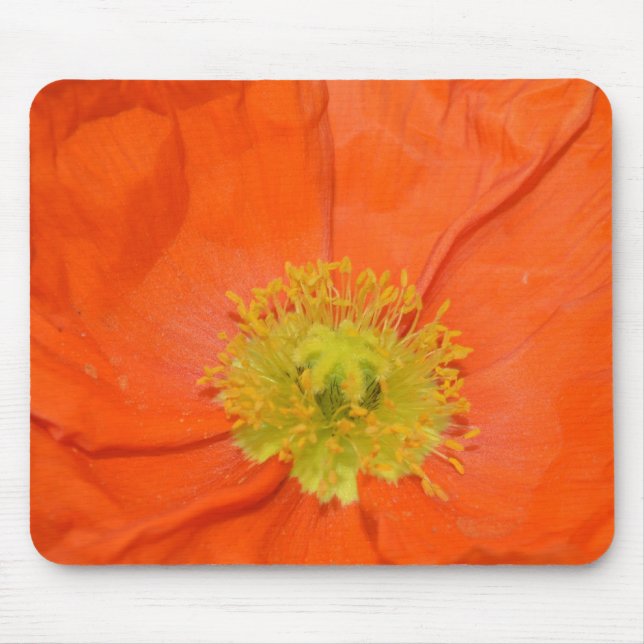 Tapis De Souris Pavot d'Islande orange III (Devant)