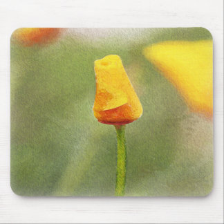 TAPIS DE SOURIS - pavot peint