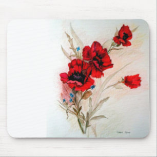 Tapis De Souris Pavots rouges
