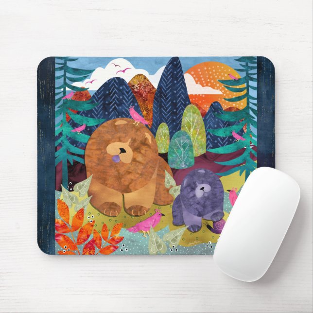 Tapis De Souris PAWS 4 UN MOMENT - Chow Mousepad (Avec souris)