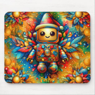 Tapis De Souris PAXTON ~ Zany ROBOT Noël