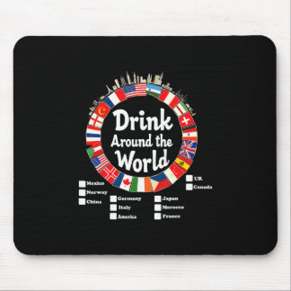 Tapis De Souris Pays de boisson de vacances pour adultes Internati