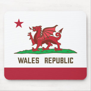 Tapis De Souris Pays de Galles République Drapeau de dragon Pride