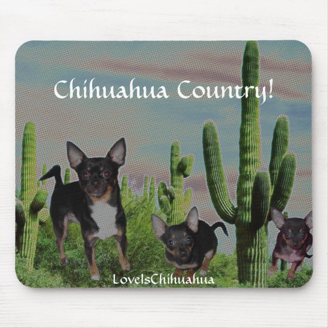 Tapis De Souris Pays MickeyElvis mignon de chiwawa (Devant)