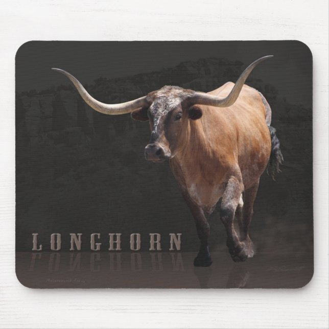 Tapis De Souris Pays Mousepad de Longhorn (Devant)
