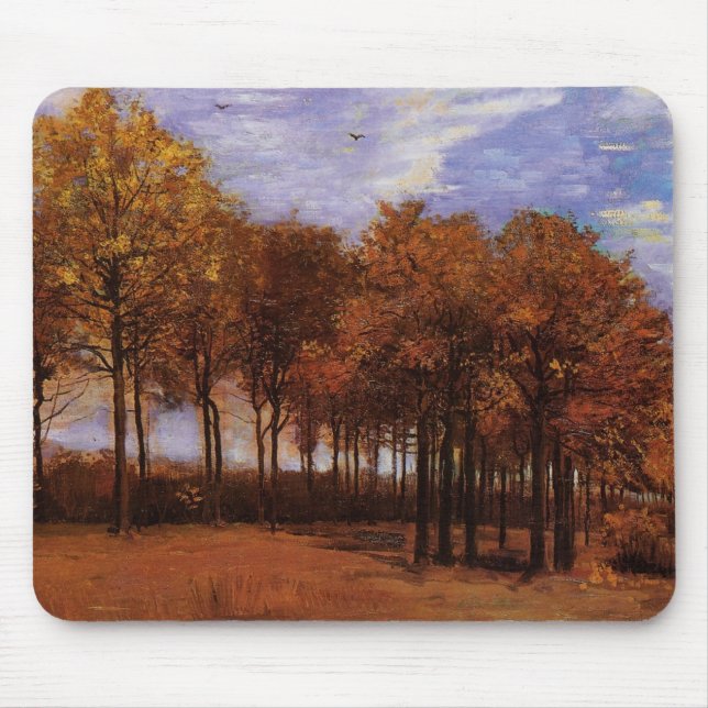 Tapis De Souris Paysage d'automne par Vincent van Gogh (Devant)