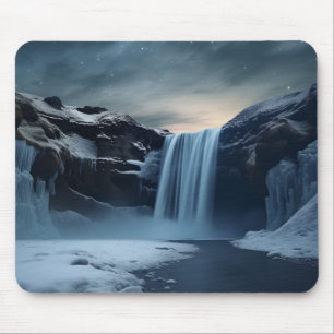Tapis De Souris Paysage de la cascade en Islande