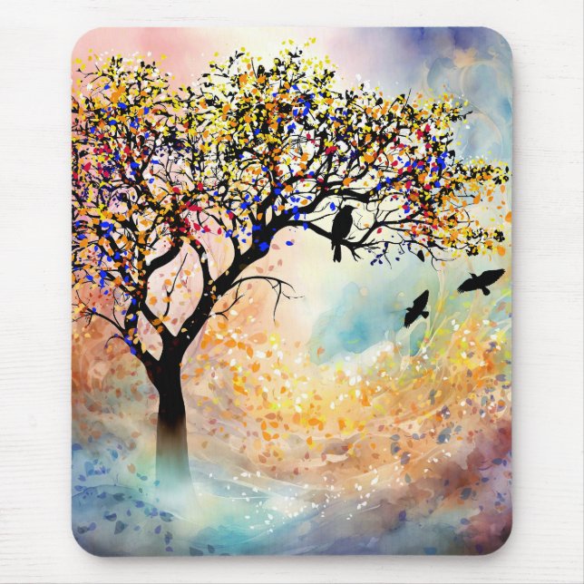 Tapis De Souris Paysage de l'arbre Majestic 480 (Devant)