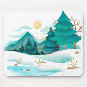 Tapis De Souris Paysage de l'hiver