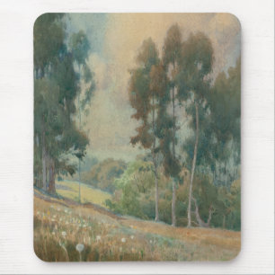 Tapis De Souris Paysage printanier (1911) Paysage d'aquarelle serè