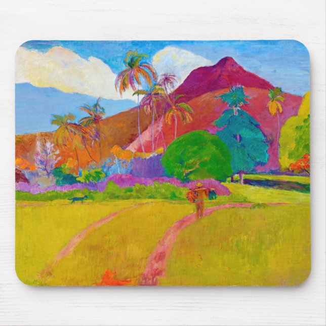 Tapis De Souris Paysage tahitien, Gauguin (Devant)