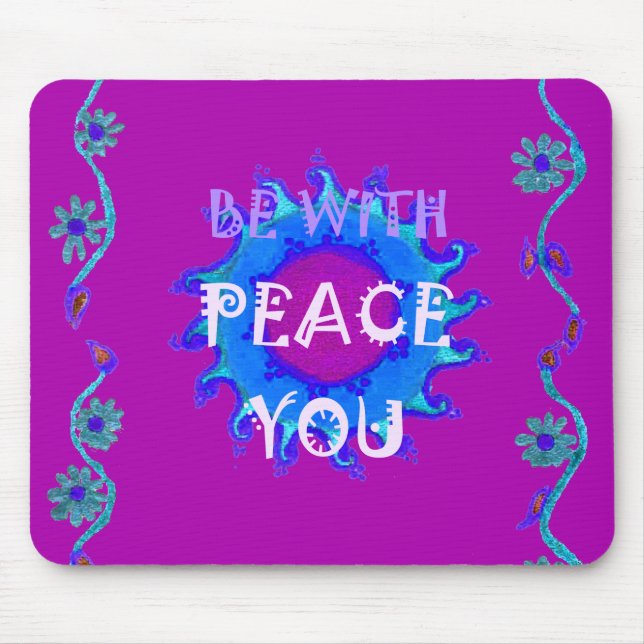 Tapis De Souris Peace Be With You Inspiration Print (Devant)