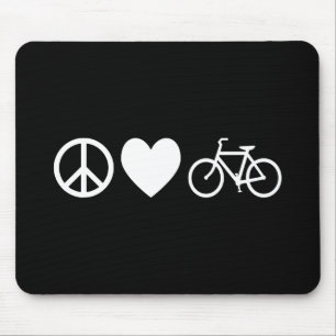 Tapis De Souris Peace Love and Bicycles