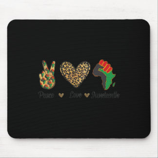 Tapis De Souris Peace Love Junetdix Black Pride Independence Day