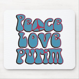 Tapis De Souris Peace Love Purim.png