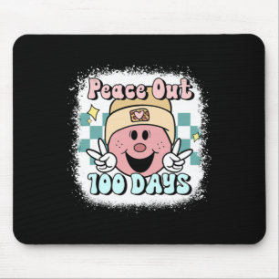 Tapis De Souris Peace Out 100 Days Of School Smile Face 100th Day