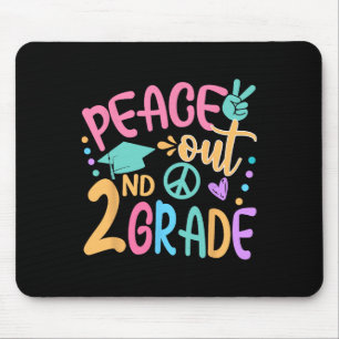 Tapis De Souris Peace Out 2e année Bye Bye School Bonjour été