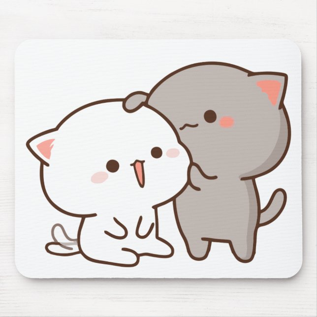 Tapis De Souris Peach Goma Love Mouse Pads (Devant)