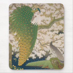 Tapis De Souris Peacocks et cerisier (1925)