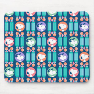 Tapis De Souris Peanuts   Snoopy Dark Blue Deco Dreams Pattern
