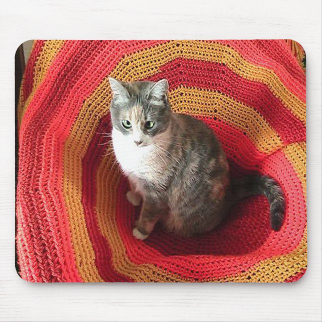 Tapis De Souris Pearl Cat sur l'Afghanistan (Devant)
