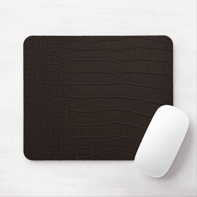 Tapis De Souris Peau de crocodile Brown (Avec souris)