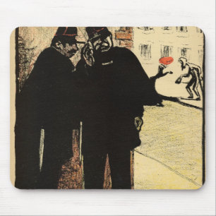 Tapis De Souris Peau de deux policiers de l'épouse du commissaire