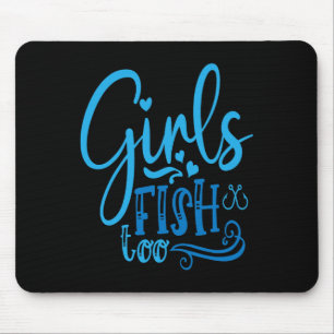 Tapis De Souris Pêche à la chasse pour les filles