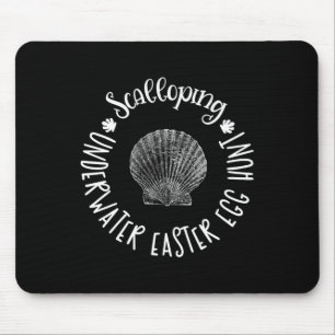 Tapis De Souris Pêche aux coquilles de Saint-Jacques Œuf de Pâques