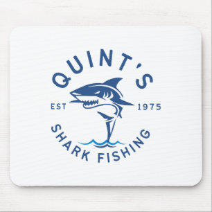 Tapis De Souris Pêche aux requins vintage Quint 1975 Rétro