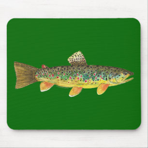 Tapis De Souris Pêche Brown à la truite