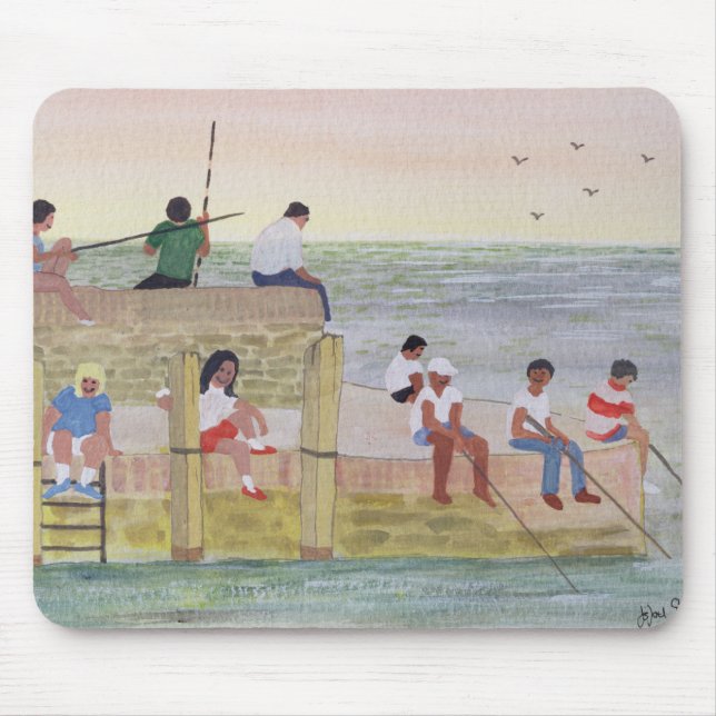 Tapis De Souris Pêche crépusculaire 1988 (Devant)