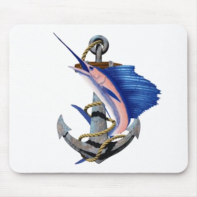 Tapis De Souris Pêche nautique de pélerin d'Ancre (Devant)