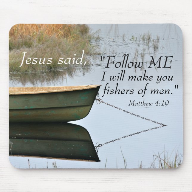 Tapis De Souris Pêcheurs d'hommes Écriture Mousepad (Devant)