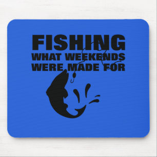 Tapis De Souris Pêcheurs thème amusant Slogan