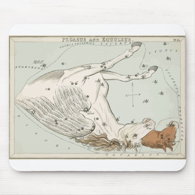 Tapis De Souris Pegase - Constellation - Horoscope - Zodiac (Devant)