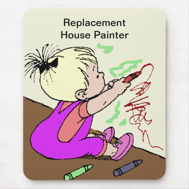 Tapis De Souris Peintre de la maison de remplacement (Devant)