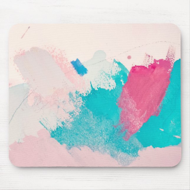 Tapis De Souris Peinture aquarelle Abstraite (Devant)