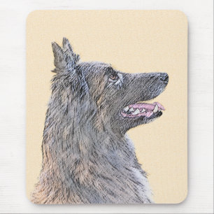 Tapis De Souris Peinture belge Tervuren - Cute Original Chien Art
