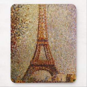 Tapis De Souris Peinture de Georges Seurat : La Tour Eiffel (1889)