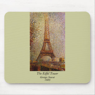 Tapis De Souris Peinture de Georges Seurat : La Tour Eiffel (1889)