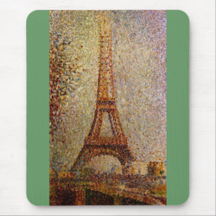 Tapis De Souris Peinture de Georges Seurat : La Tour Eiffel (1889)