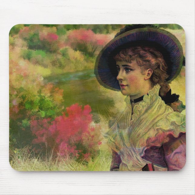 Tapis De Souris Peinture de la dame victorienne Pad de souris (Devant)