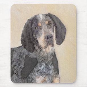 Tapis De Souris Peinture de linge bluetick - mignon chien original