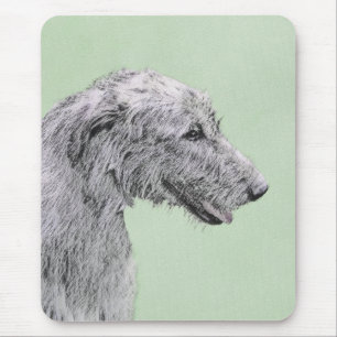 Tapis De Souris Peinture de Wolfhound en Irlande - Beau art origin