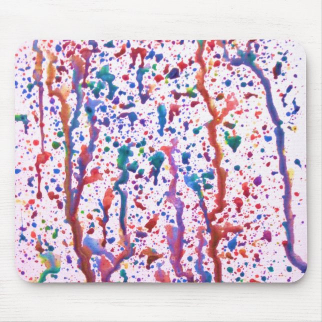 Tapis De Souris Peinture d'éclaboussure (Devant)