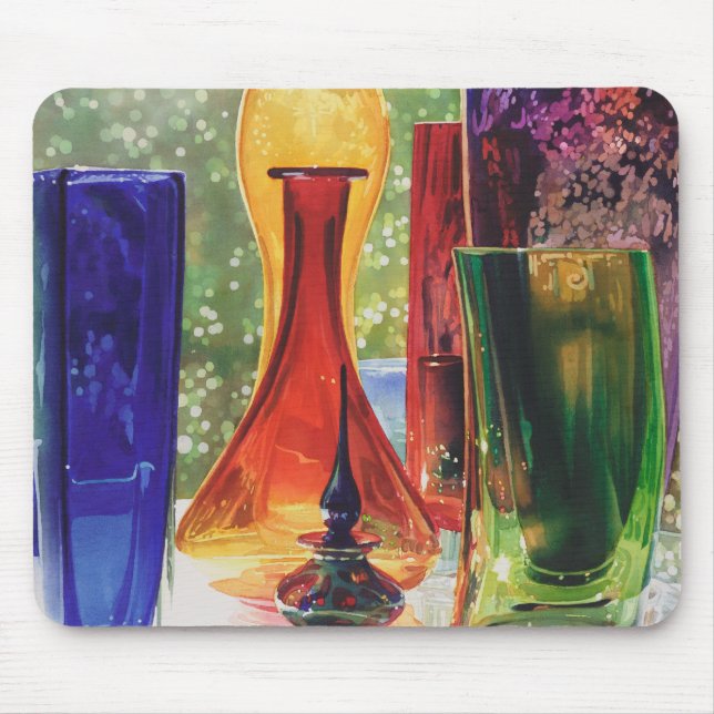 Tapis De Souris Peinture en verre d'aquarelle d'art de "Sundance" (Devant)