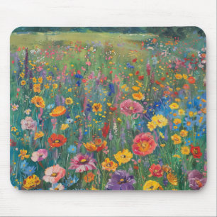 Tapis De Souris peinture fleur sauvage aquarelle